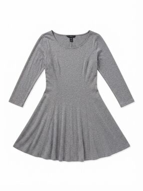 Forever 21 Girls Gray Fit-and-Flare Dress